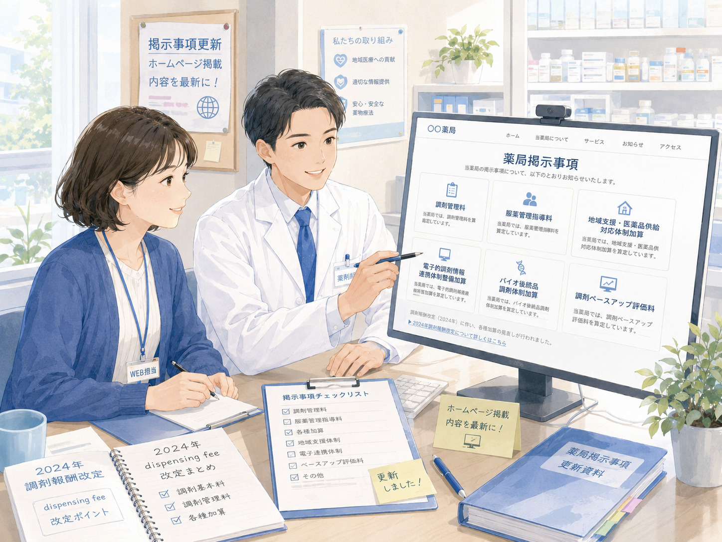 【2026年度】薬局内掲示事項のホームページへの記載例について